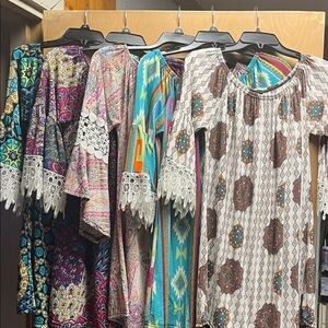 Colorful Bohemian Dresses with Lace Details